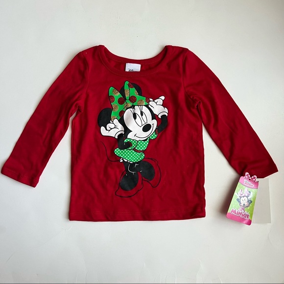 NWT Disney Junior Minnie Mouse Red Shirt - 18M - Picture 1 of 5